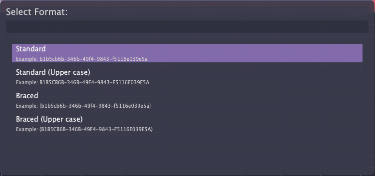 UUID Options